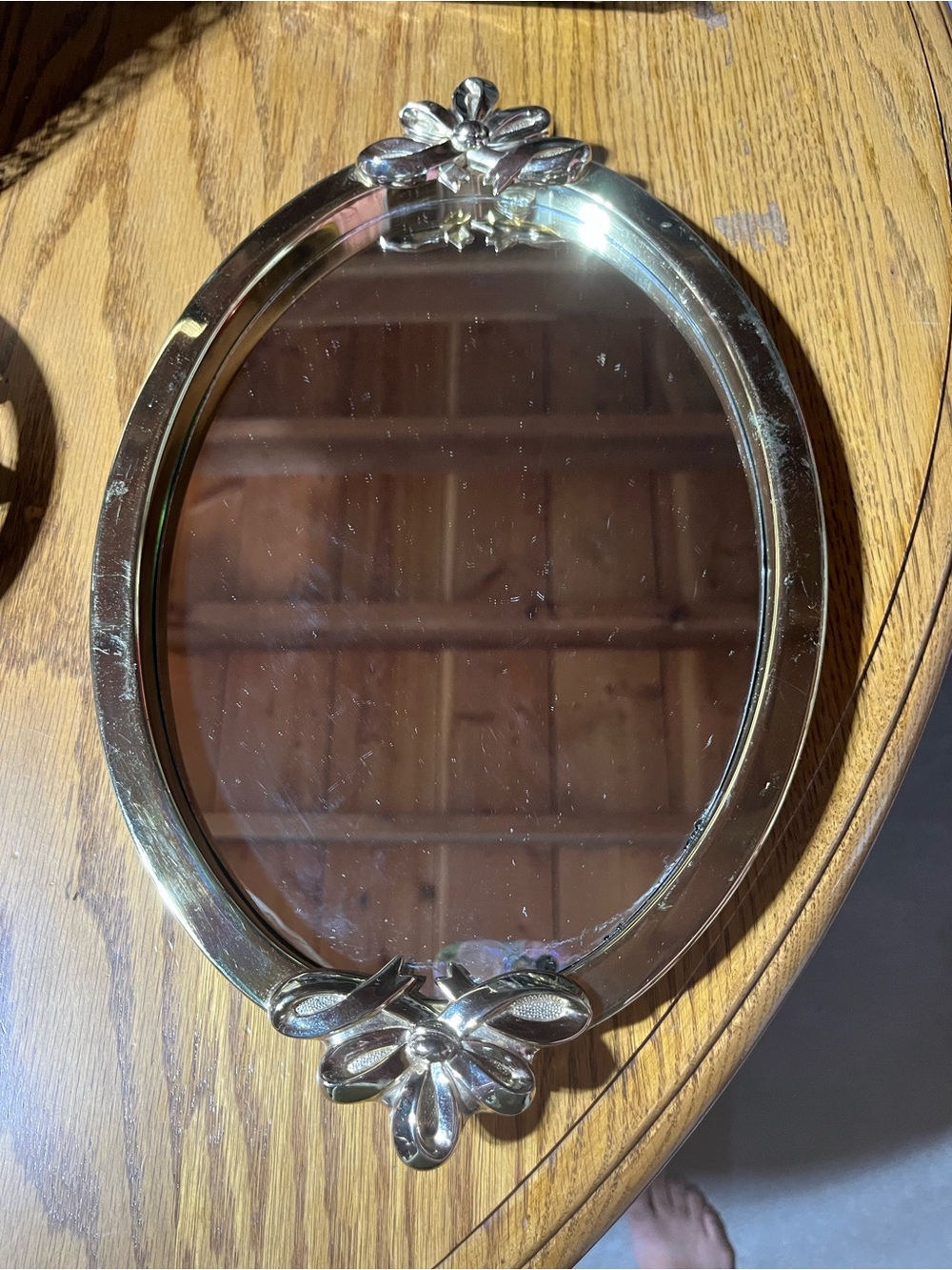Vintage Mirror (Brass)
